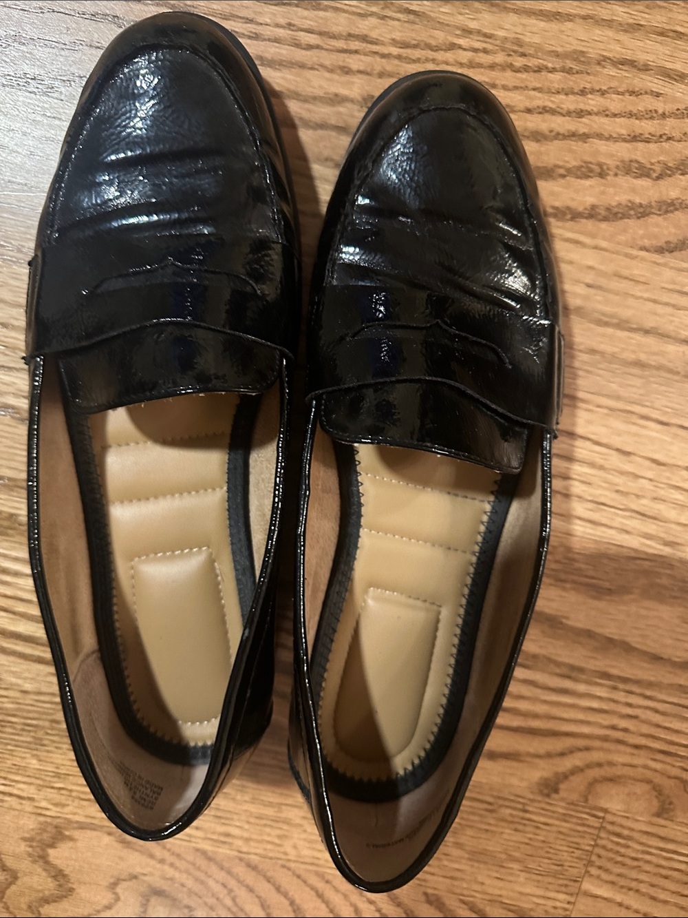 Black penny loafers - 8.5